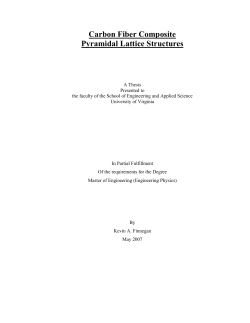 Carbon Fiber Composite Pyramidal Lattice Structures
