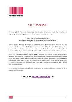 NO TRANSAT!