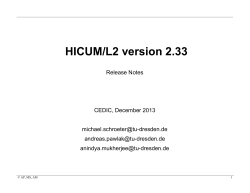 HICUM/L2 version 2.33