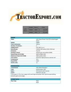 John Deere Tractor 9360R