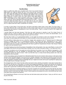 May 2013 - Yellowknife United Church