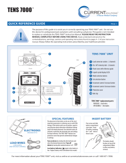 TENS 7000 - TENS Pros