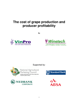 The cost of grape production and producer profitability