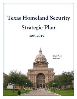 Texas Homeland Security Strategic Plan