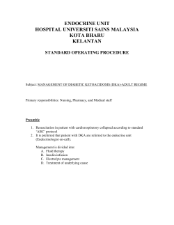 Management of Diabetic Ketoacidosis (DKA)