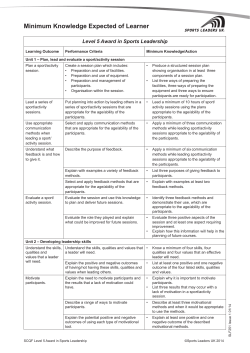 document - Sports Leaders UK