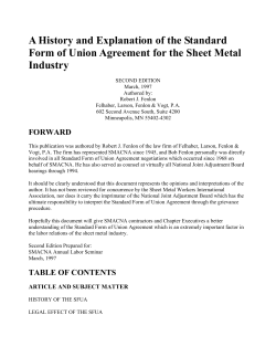 History and Explanation of the Standard Form