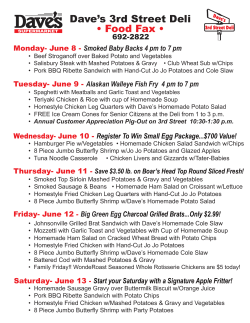 June 8-13 Food Fax - Dave`s Supermarket