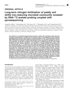 Long-term nitrogen fertilization of paddy soil shifts iron