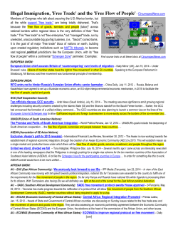 Illegal Immigration, `Free Trade` and the `Free Flow of People