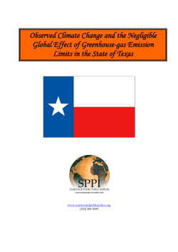 Observed Climate Change and the Negligible Global Effect of