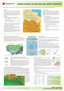 Spatial analysis of coal seam gas water chemistry