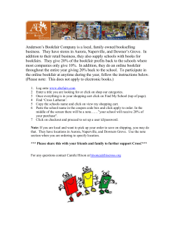 Anderson`s Bookfair Company is a local, family owned bookselling