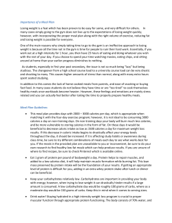 Importance of a Meal Plan Losing weight is a feat which