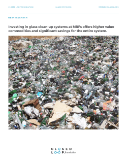 Investing in glass clean-up systems at MRFs offers higher value