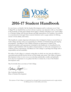 2016-17 Student Handbook