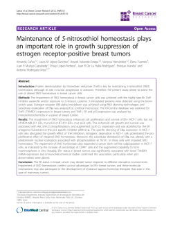 Maintenance of S-nitrosothiol homeostasis plays an important role in