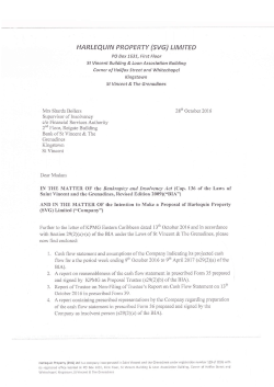 Cash flow statement and Trustee`s report - October 28, 2016
