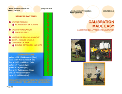 Calibration - Lincoln County, WA