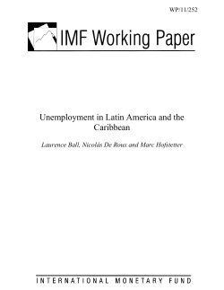 Unemployment in Latin America and the