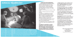 surgical technology - McDowell Technical Community College