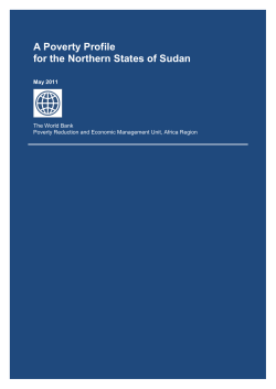 A Poverty Profile for the Northern States of Sudan