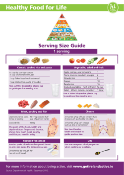 Serving size guide