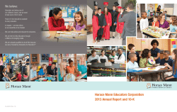 Horace Mann Educators Corporation 2013 Annual Report and 10-K