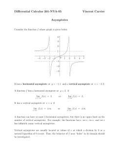Asymptotes - SLC Home Page