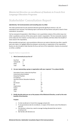 English Language Survey Report