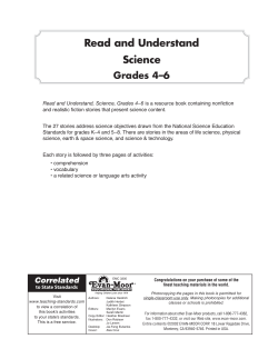 Read and Understand Science