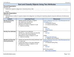 Sort and Classify Objects using Two Attributes