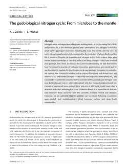 The geobiological nitrogen cycle: From microbes to the mantle