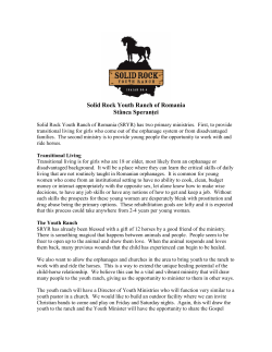 Solid Rock Youth Ranch of Romania St&acirc;nca Speranţei