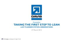 taking the first step to lean