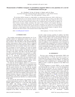 Measurements of ballistic transport at nonuniform magnetic fields in