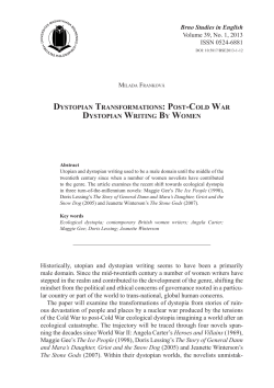 Milada Frankov&aacute;: Dystopian Transformations