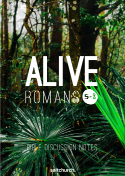 Bible Discussion Notes &ndash; Romans 5-8