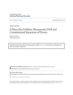 Bureaucratic Drift and Constitutional Separation of Powers