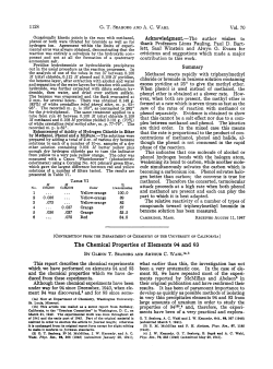 The Chemical Properties of Elements 94 and 93