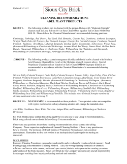 cleaning recommendations