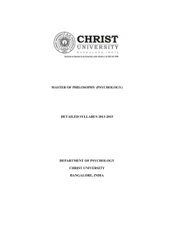 master of philosophy (psychology) detailed
