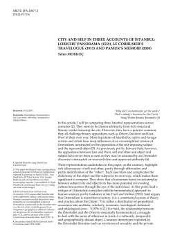 city and self in three accounts of i̇stanbul