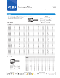 Hose Adapter Fittings - DK