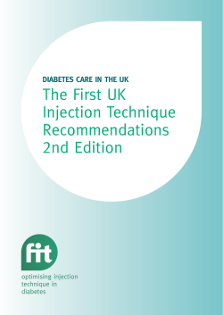 UK Injection Technique Recommendations