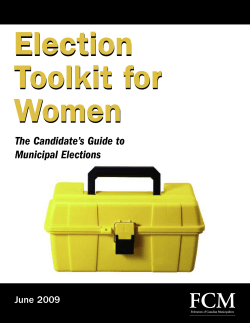The Candidate`s Guide to Municipal Elections