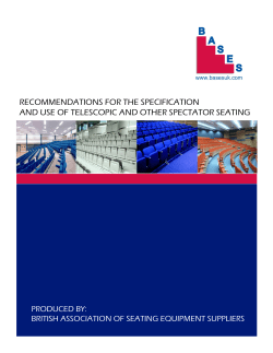 recommendations for the specification and use of telescopic and