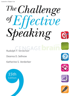The Challenge of Effective Speaking,15e
