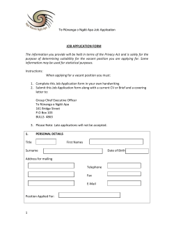 Job Application Forms here