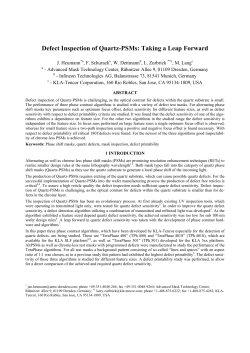 Defect Inspection of Quartz-PSMs: Taking a Leap Forward